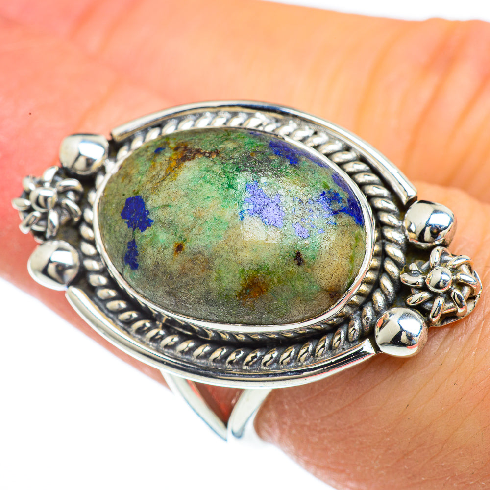 Azurite Rings handcrafted by Anasilvercos - RING43964