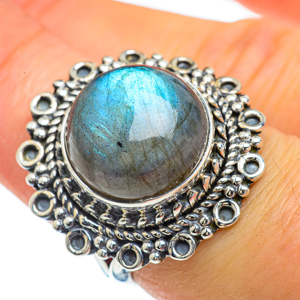 Labradorite Rings handcrafted by Anasilvercos - RING43971
