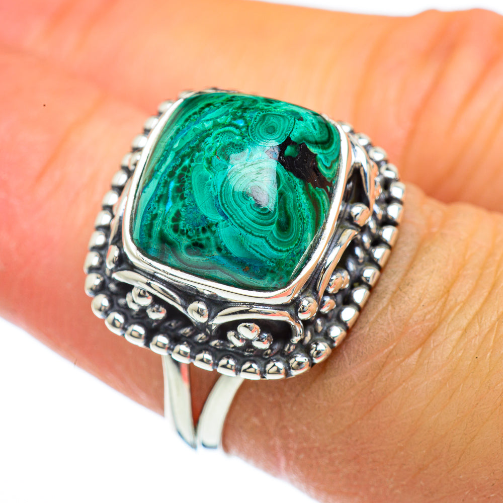 Chrysocolla Rings handcrafted by Anasilvercos - RING43997