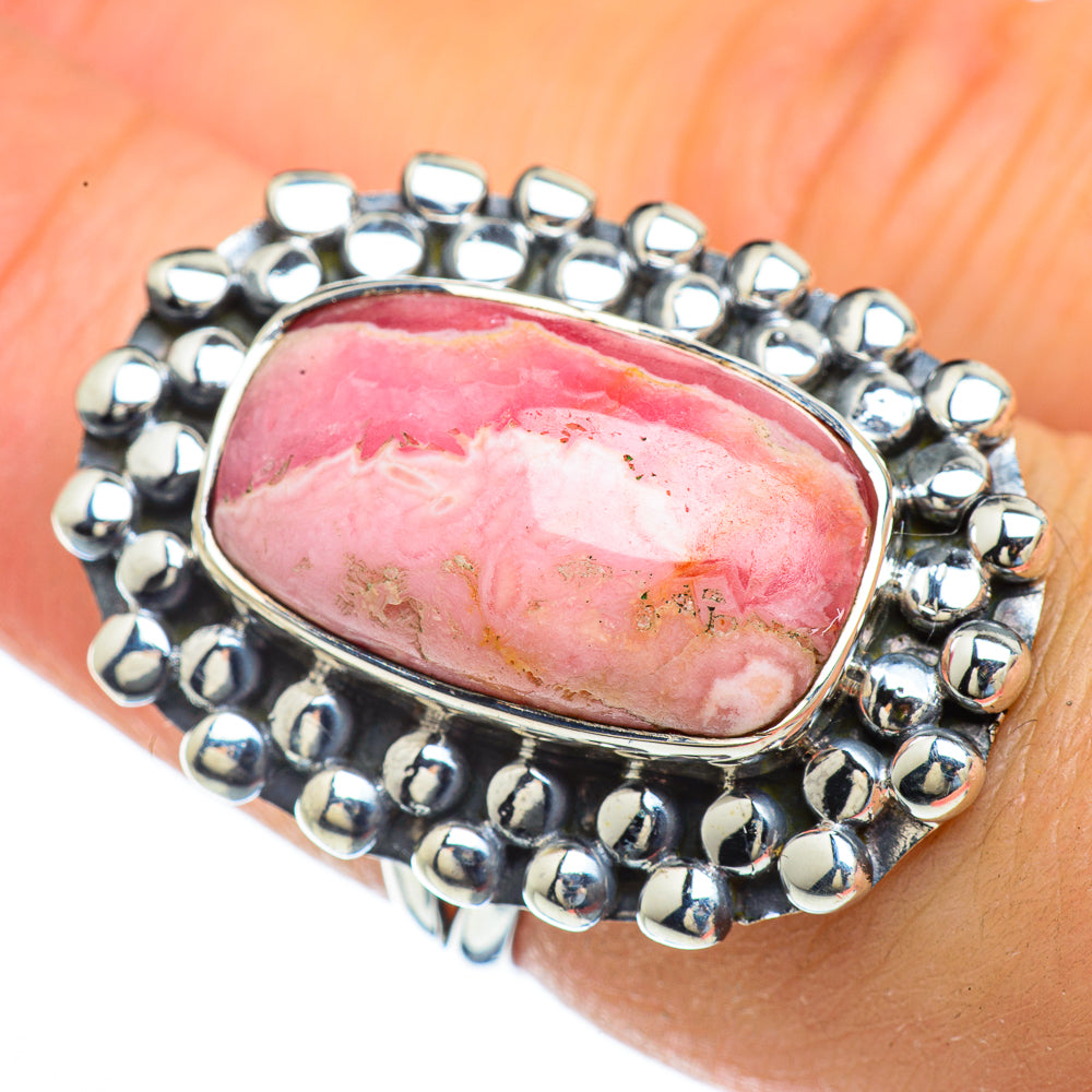 Rhodochrosite Rings handcrafted by Anasilvercos - RING44024