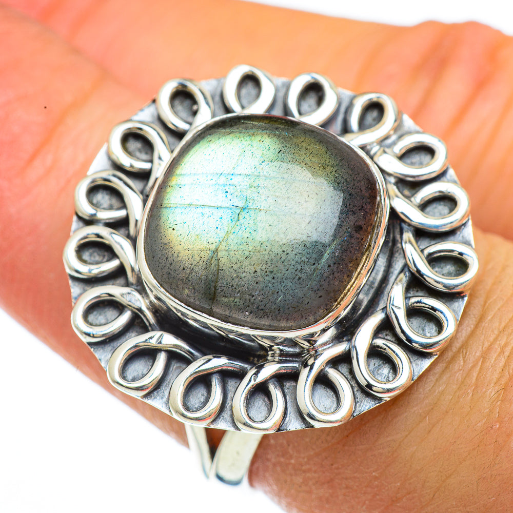 Labradorite Rings handcrafted by Anasilvercos - RING44042