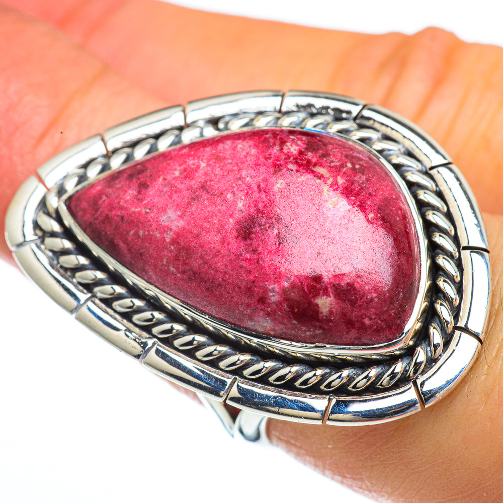 Thulite Rings handcrafted by Anasilvercos - RING44136
