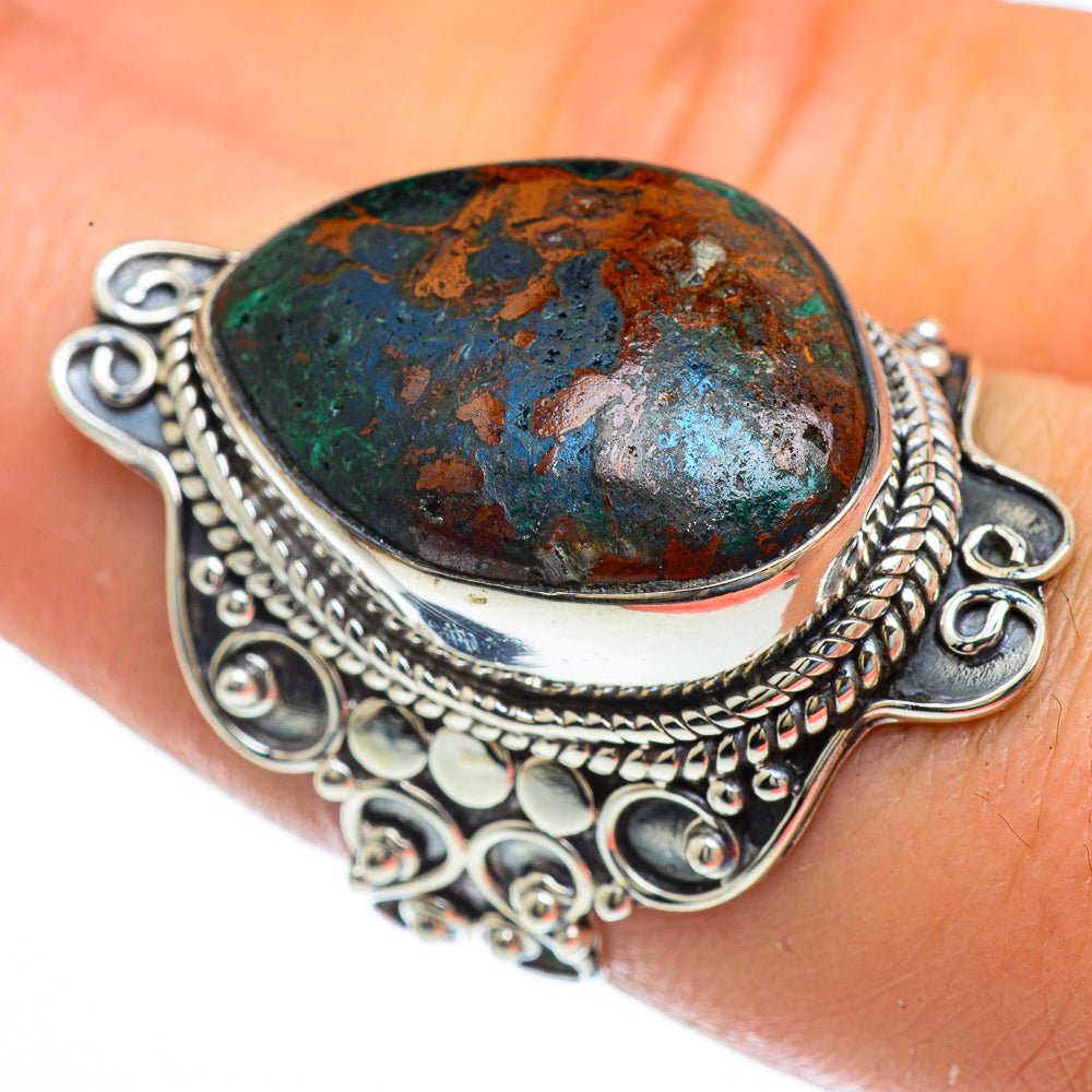 Chrysocolla Rings handcrafted by Anasilvercos - RING44183