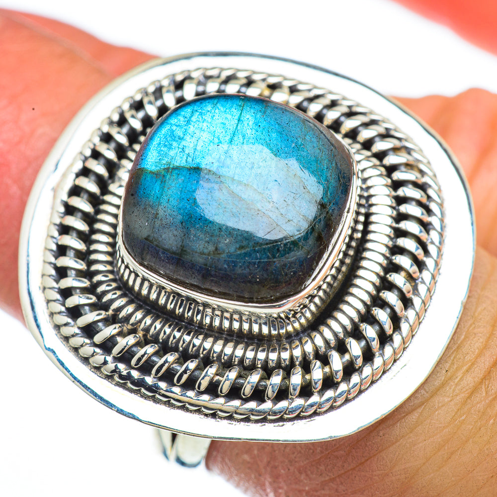 Labradorite Rings handcrafted by Anasilvercos - RING44240