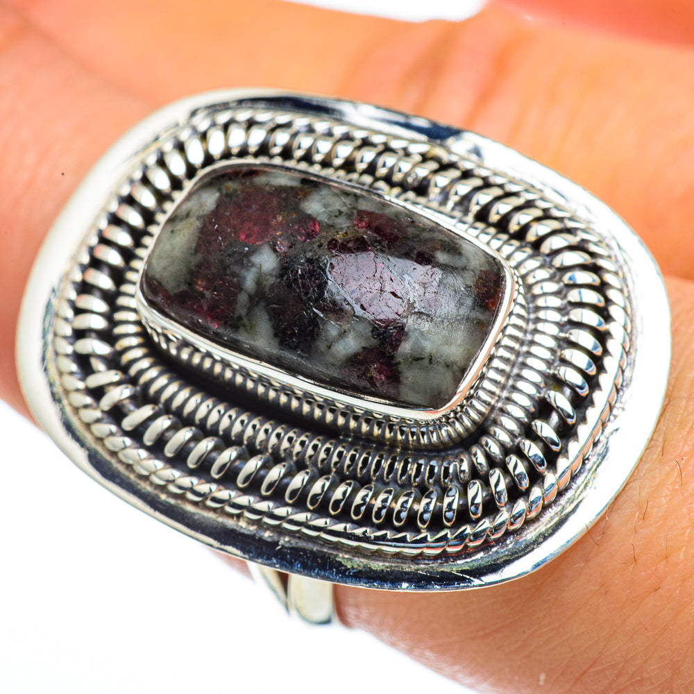 Russian Eudialyte Rings handcrafted by Anasilvercos - RING44280