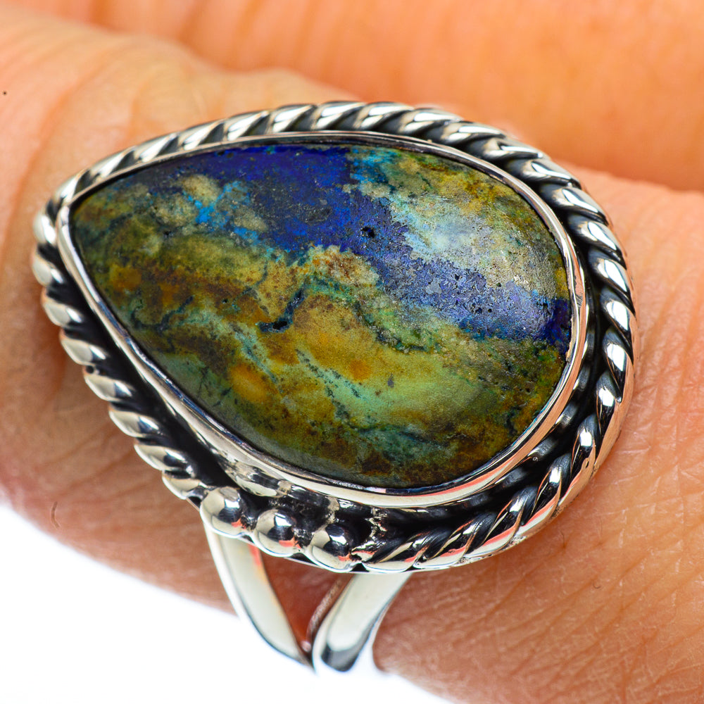 Azurite Rings handcrafted by Anasilvercos - RING44372