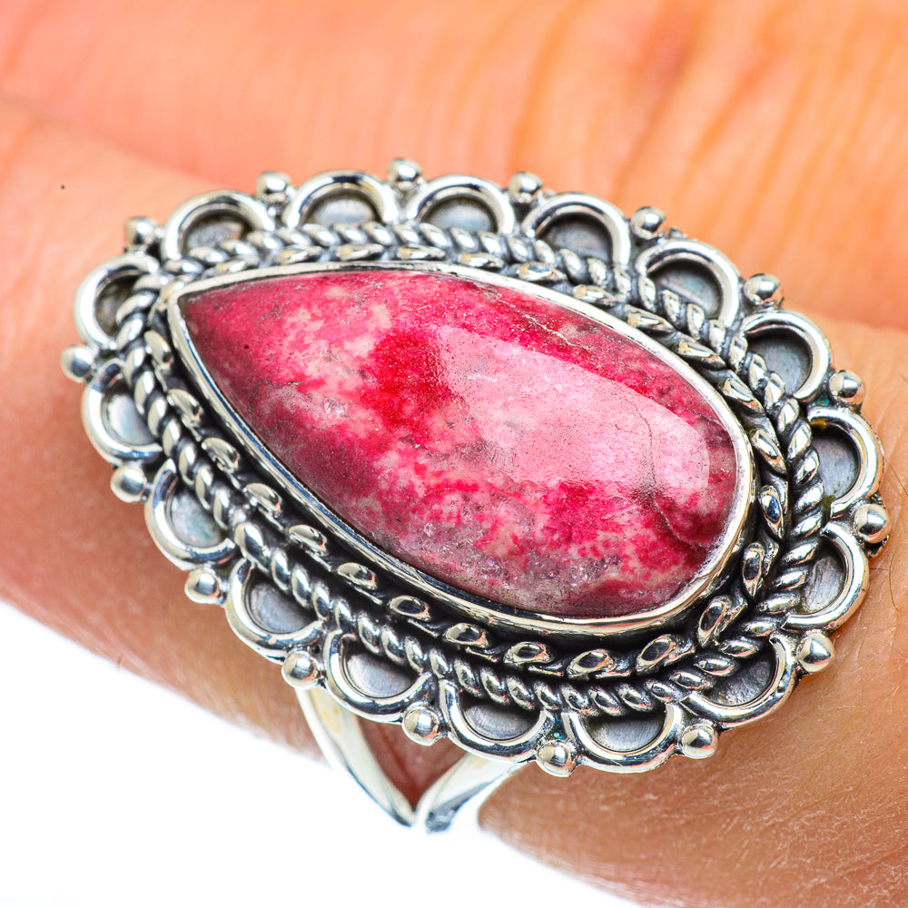 Thulite Rings handcrafted by Anasilvercos - RING44392