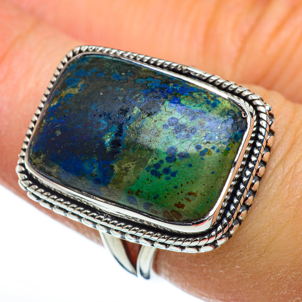 Azurite Rings handcrafted by Anasilvercos - RING44400