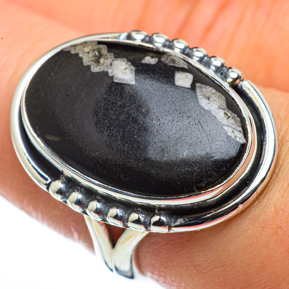 Pinolith Jasper Rings handcrafted by Anasilvercos - RING44490