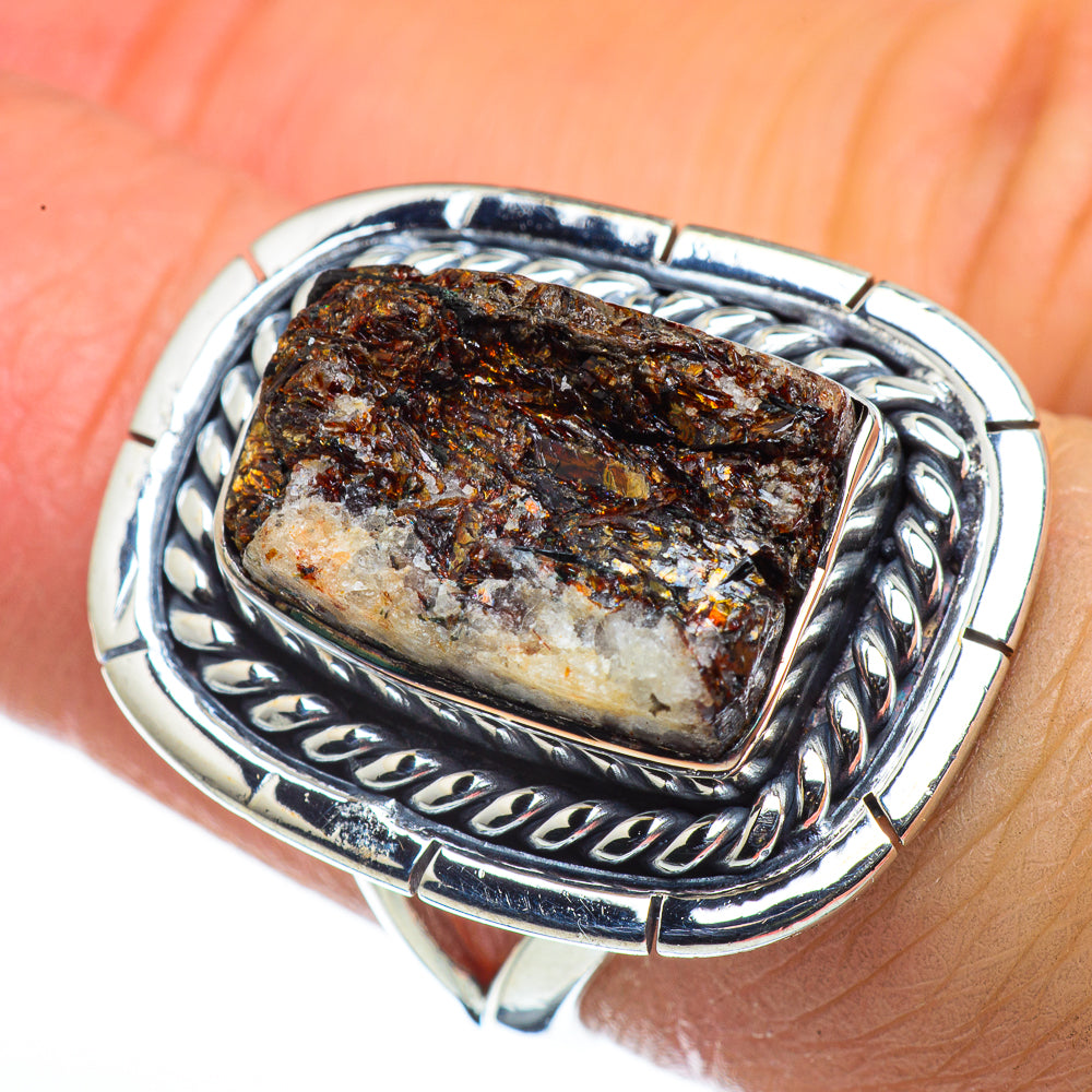 Astrophyllite Rings handcrafted by Anasilvercos - RING44506