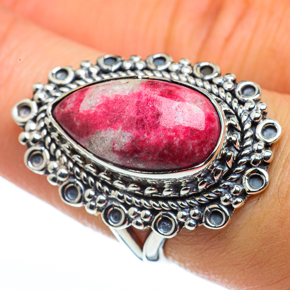 Thulite Rings handcrafted by Anasilvercos - RING44509