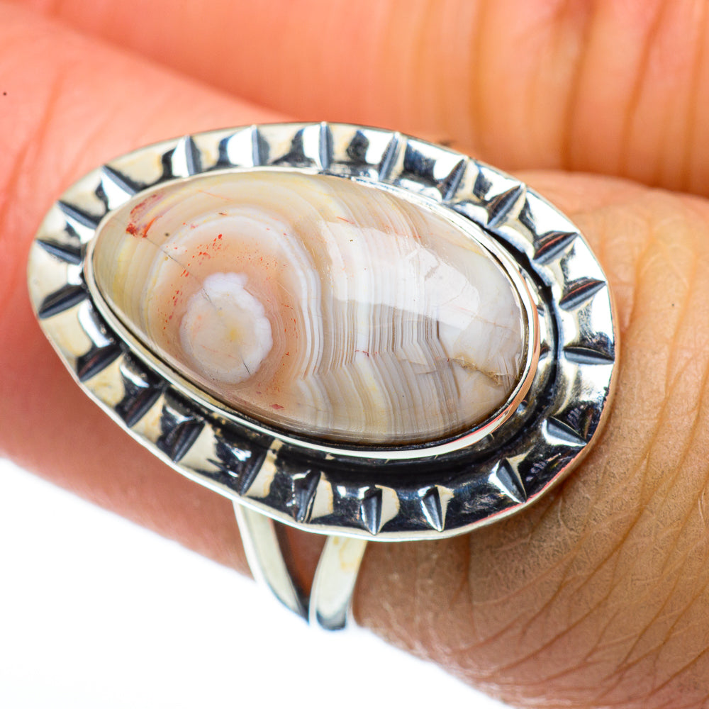 Botswana Agate Rings handcrafted by Anasilvercos - RING44560