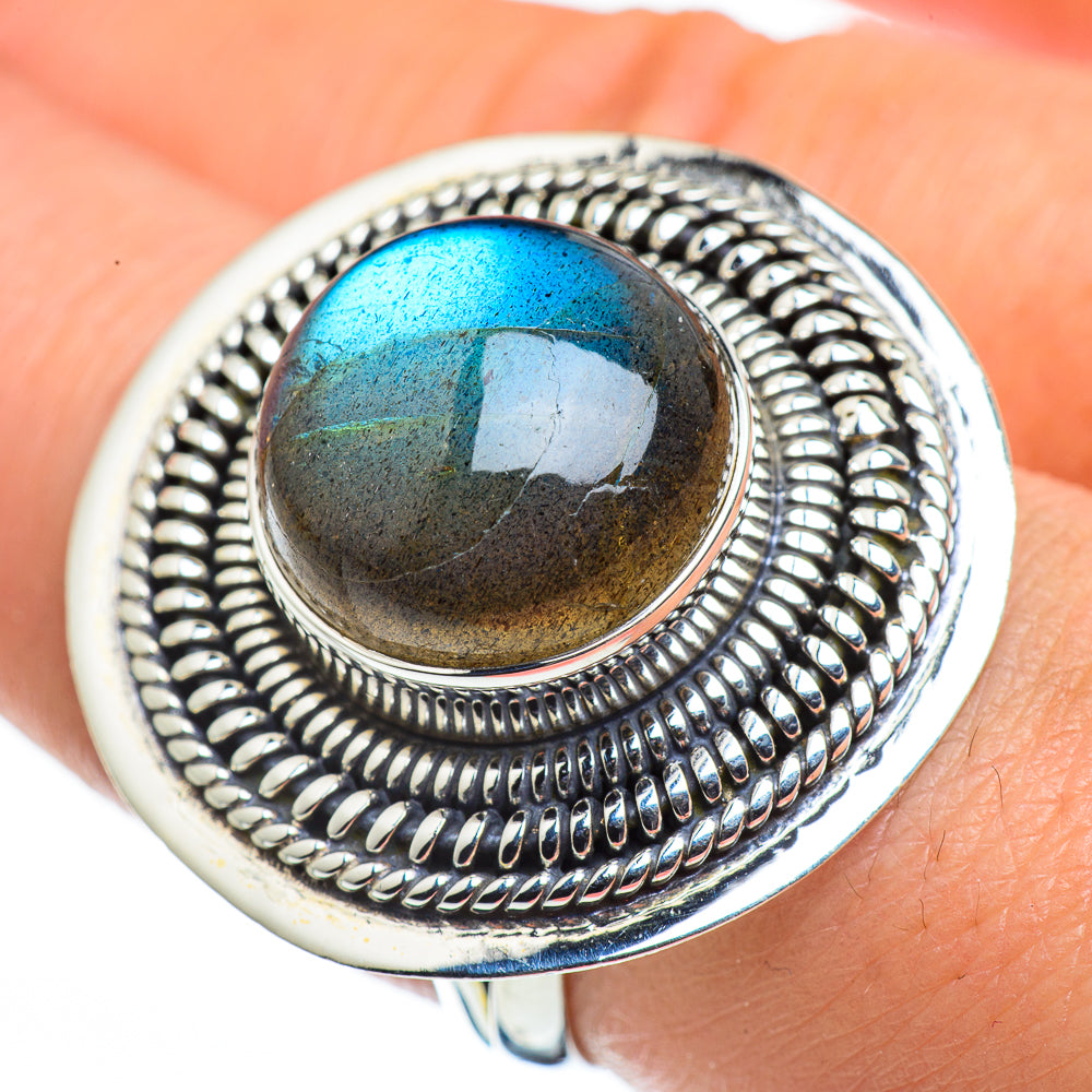 Labradorite Rings handcrafted by Anasilvercos - RING44605