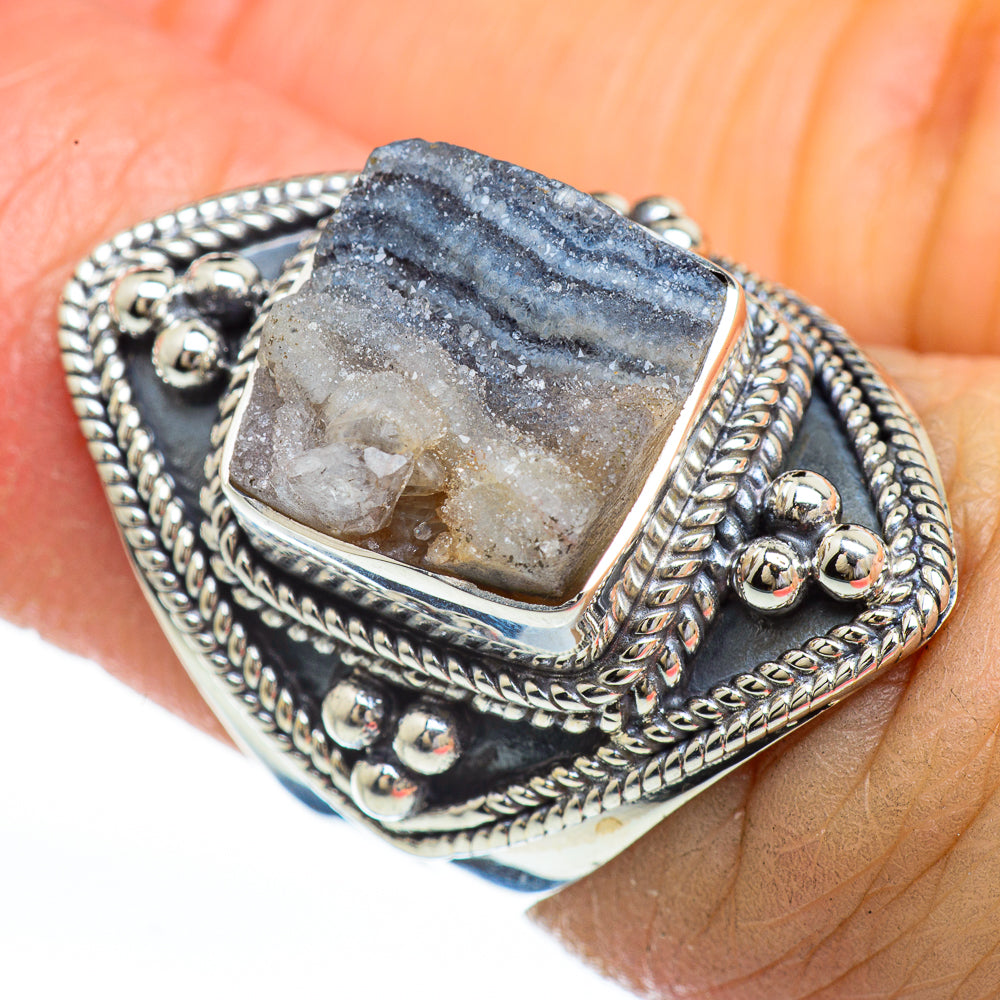 Desert Druzy Rings handcrafted by Anasilvercos - RING44739