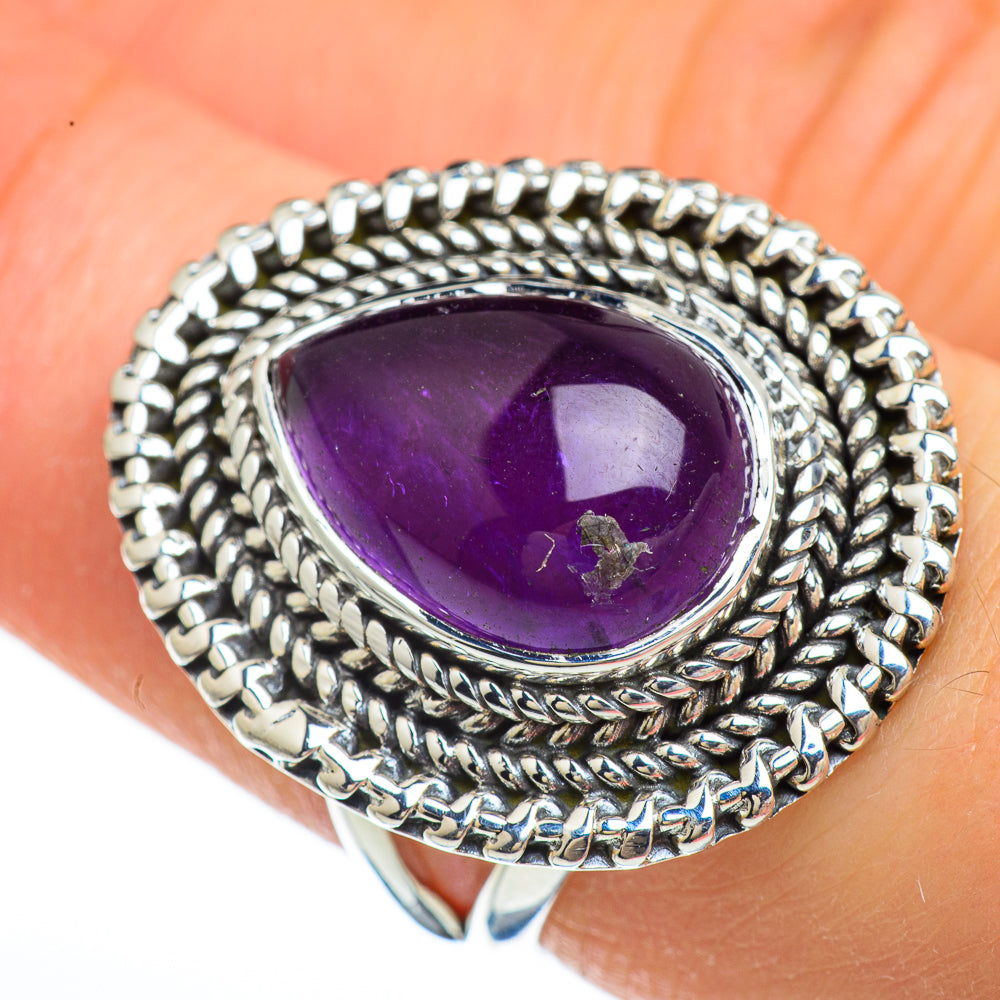 Amethyst Rings handcrafted by Anasilvercos - RING44758