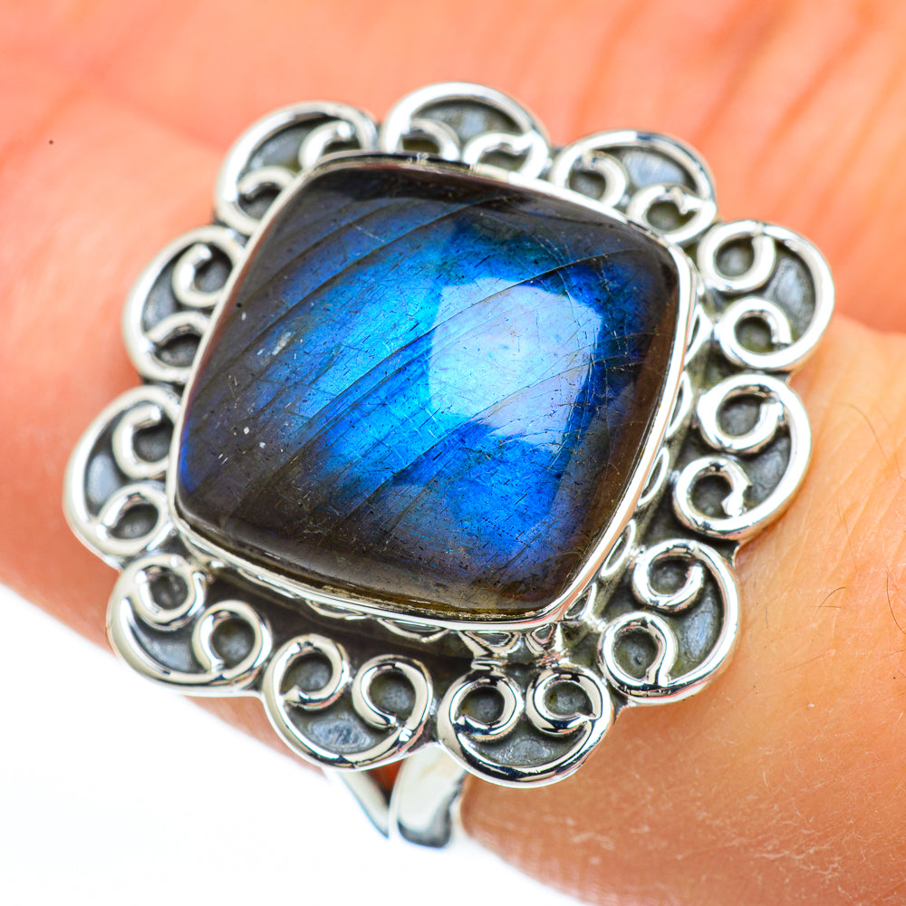 Labradorite Rings handcrafted by Anasilvercos - RING44772