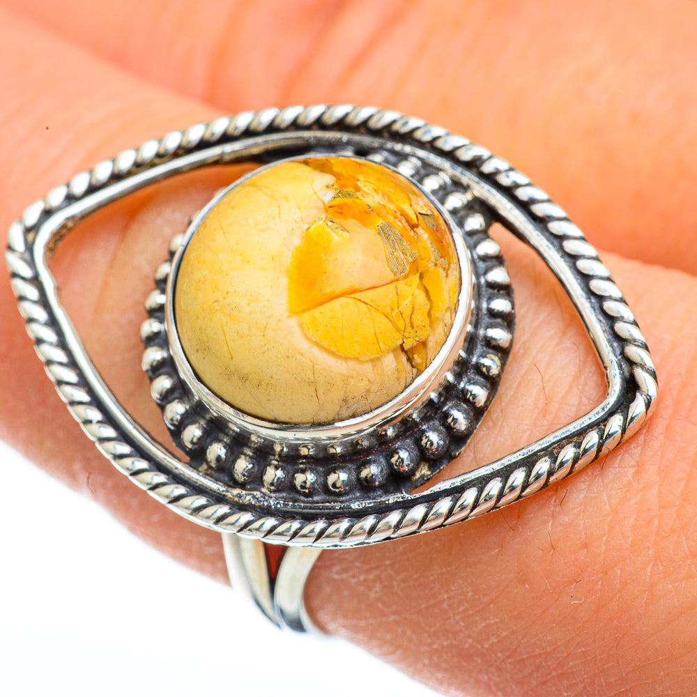 Brecciated Mookaite Rings handcrafted by Anasilvercos - RING44780
