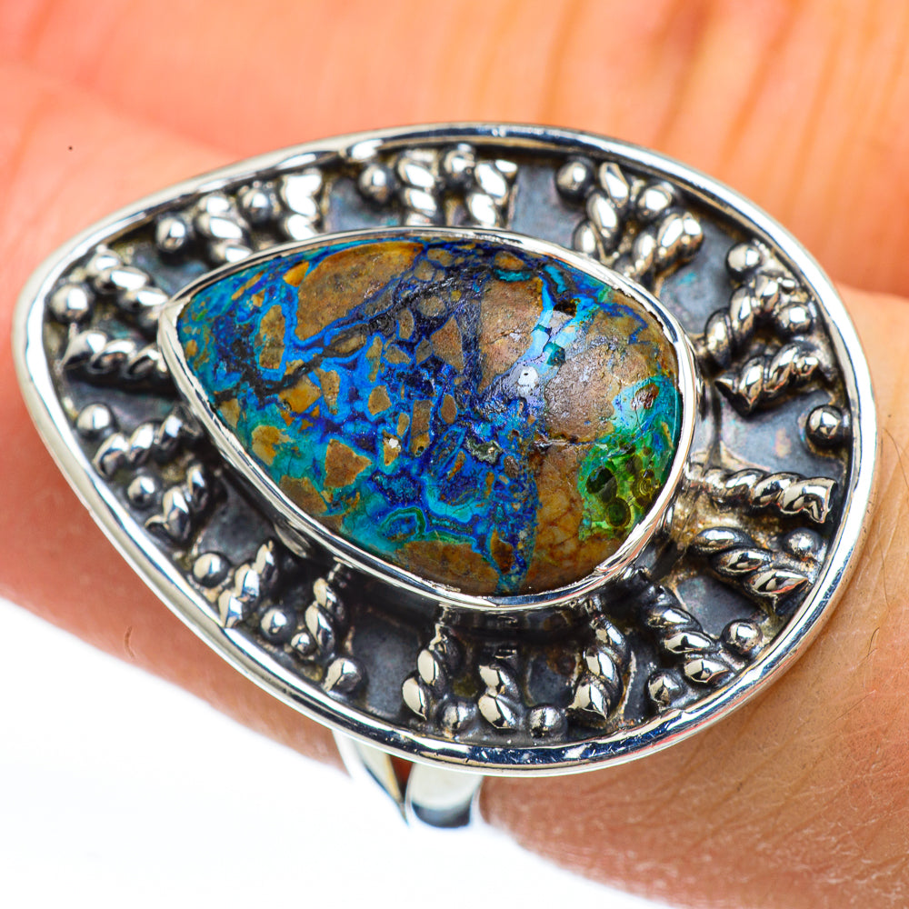 Azurite Rings handcrafted by Anasilvercos - RING44843
