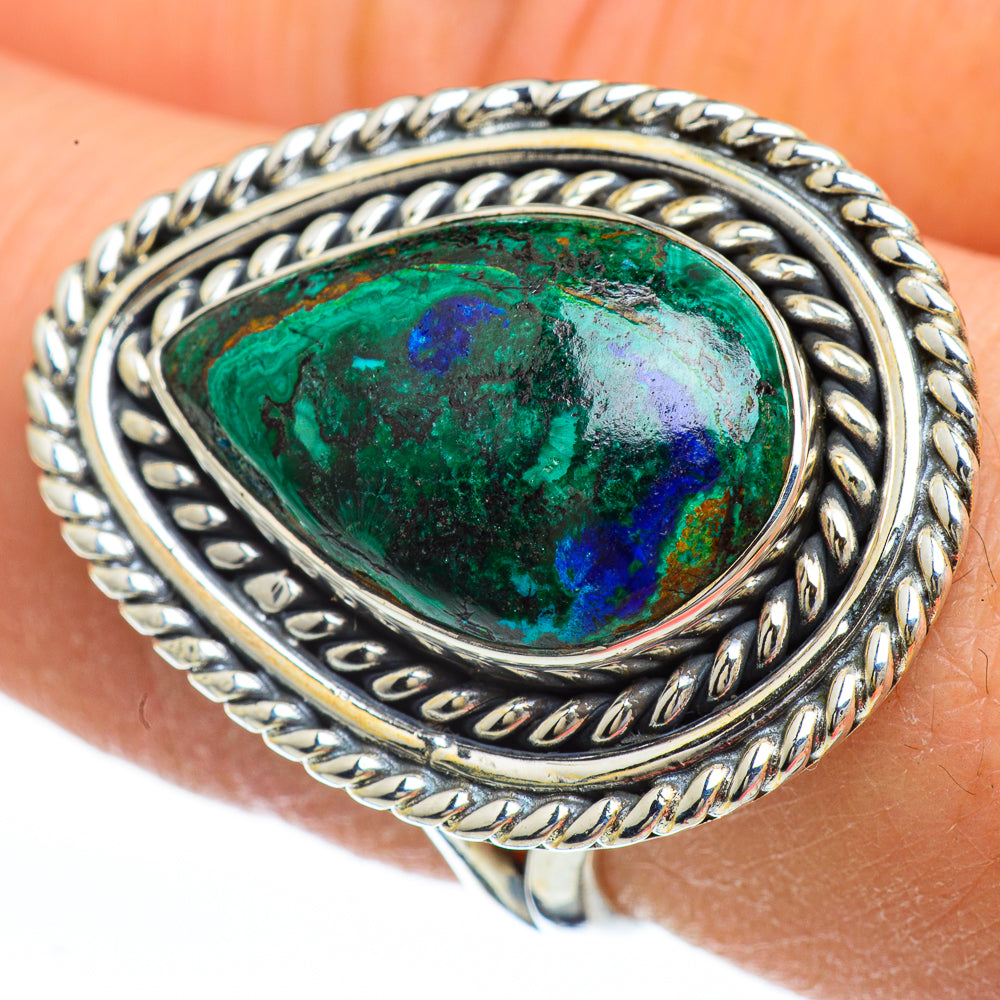 Chrysocolla Rings handcrafted by Anasilvercos - RING44844