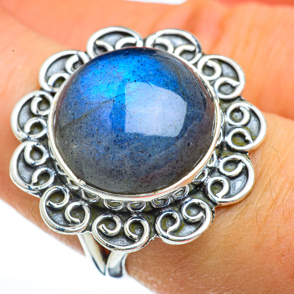 Labradorite Rings handcrafted by Anasilvercos - RING44862