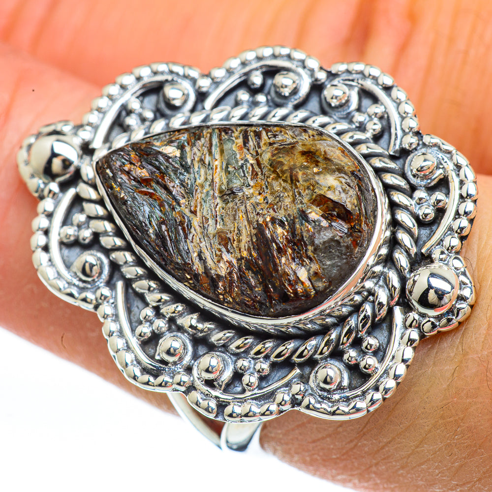 Astrophyllite Rings handcrafted by Anasilvercos - RING44891