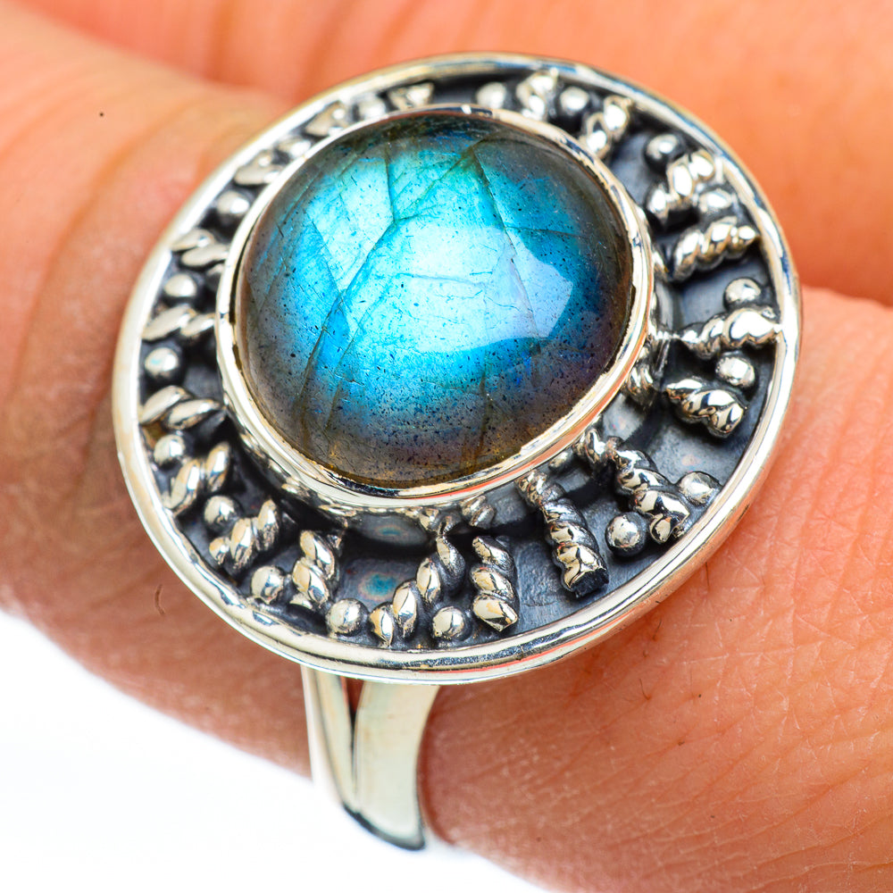 Labradorite Rings handcrafted by Anasilvercos - RING44902