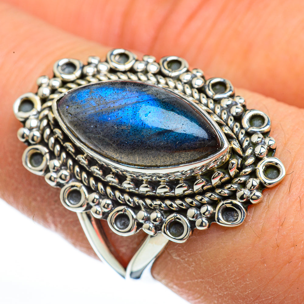 Labradorite Rings handcrafted by Anasilvercos - RING44903