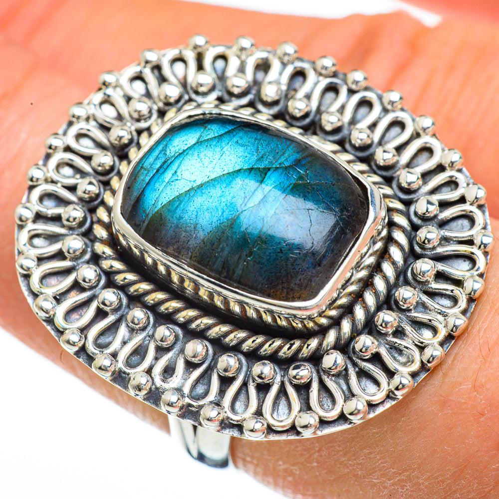Labradorite Rings handcrafted by Anasilvercos - RING44958