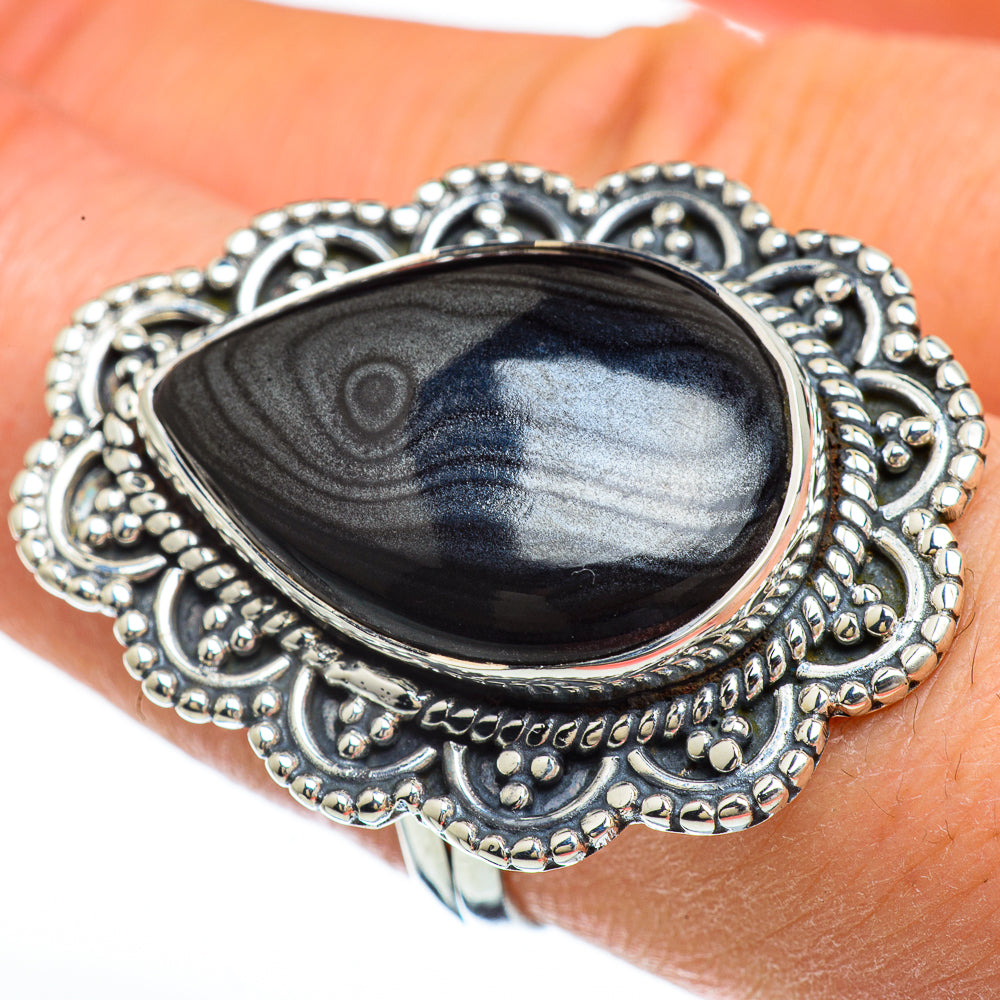 Psilomelane Rings handcrafted by Anasilvercos - RING44986