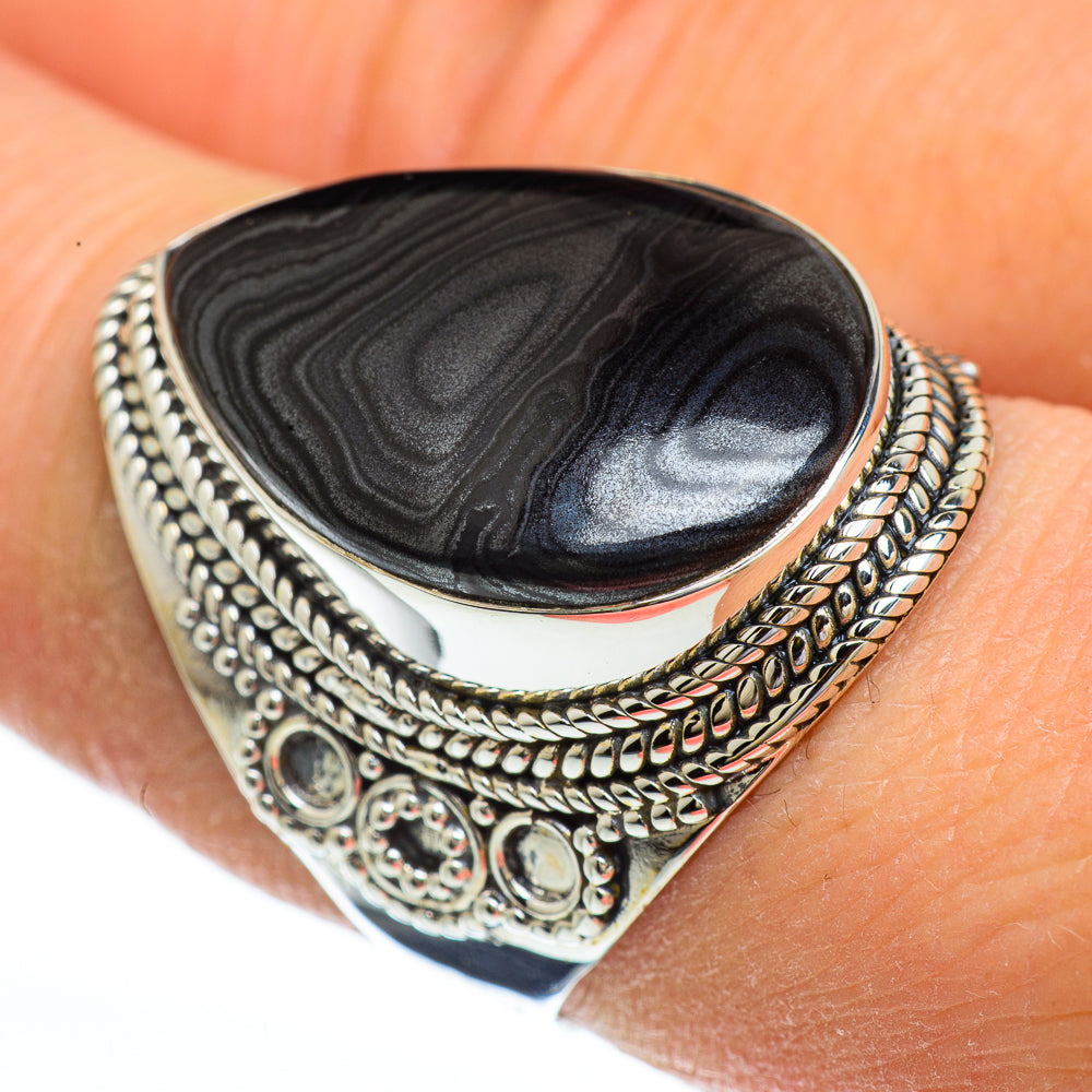 Psilomelane Rings handcrafted by Anasilvercos - RING45024