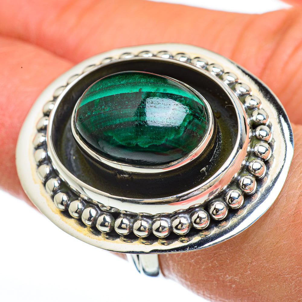 Malachite Rings handcrafted by Anasilvercos - RING45037