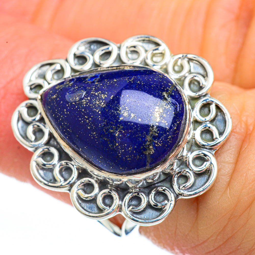 Lapis Lazuli Rings handcrafted by Anasilvercos - RING45118