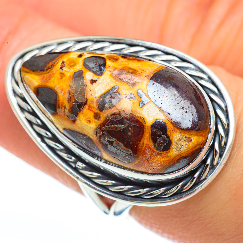 Chert Breccia Rings handcrafted by Anasilvercos - RING45126