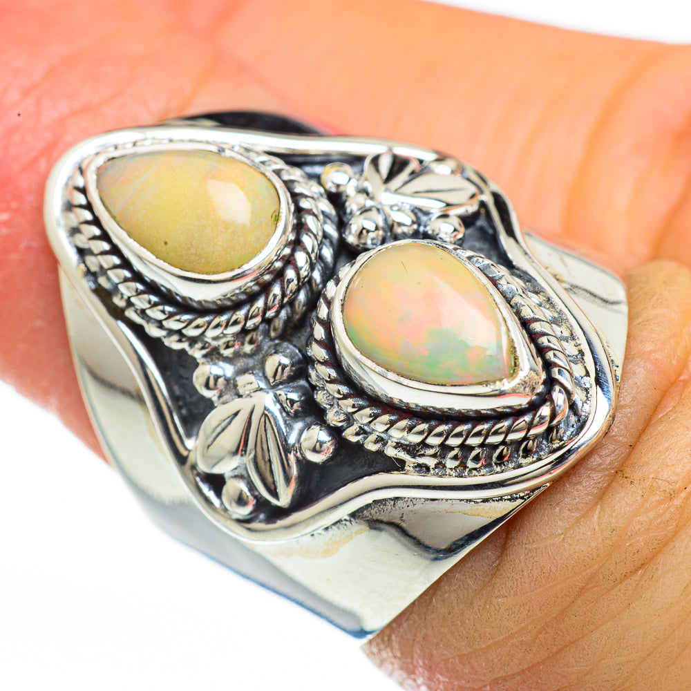 Ethiopian Opal Rings handcrafted by Anasilvercos - RING45143