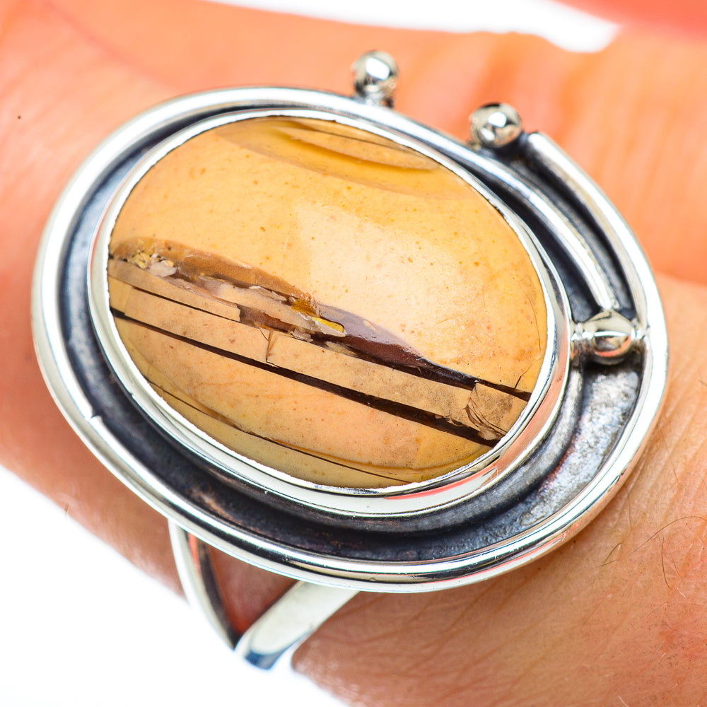 Brecciated Mookaite Rings handcrafted by Anasilvercos - RING45155