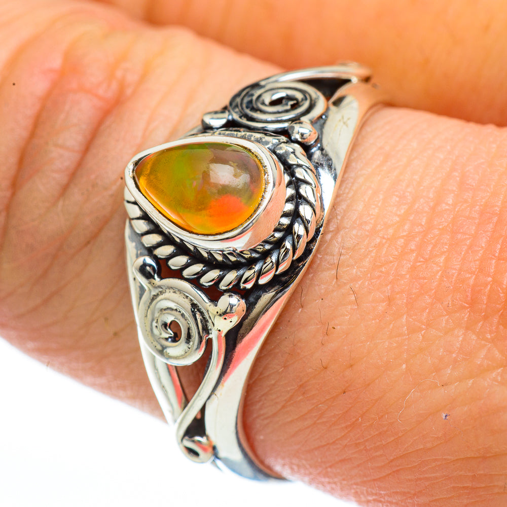 Ethiopian Opal Rings handcrafted by Anasilvercos - RING45172