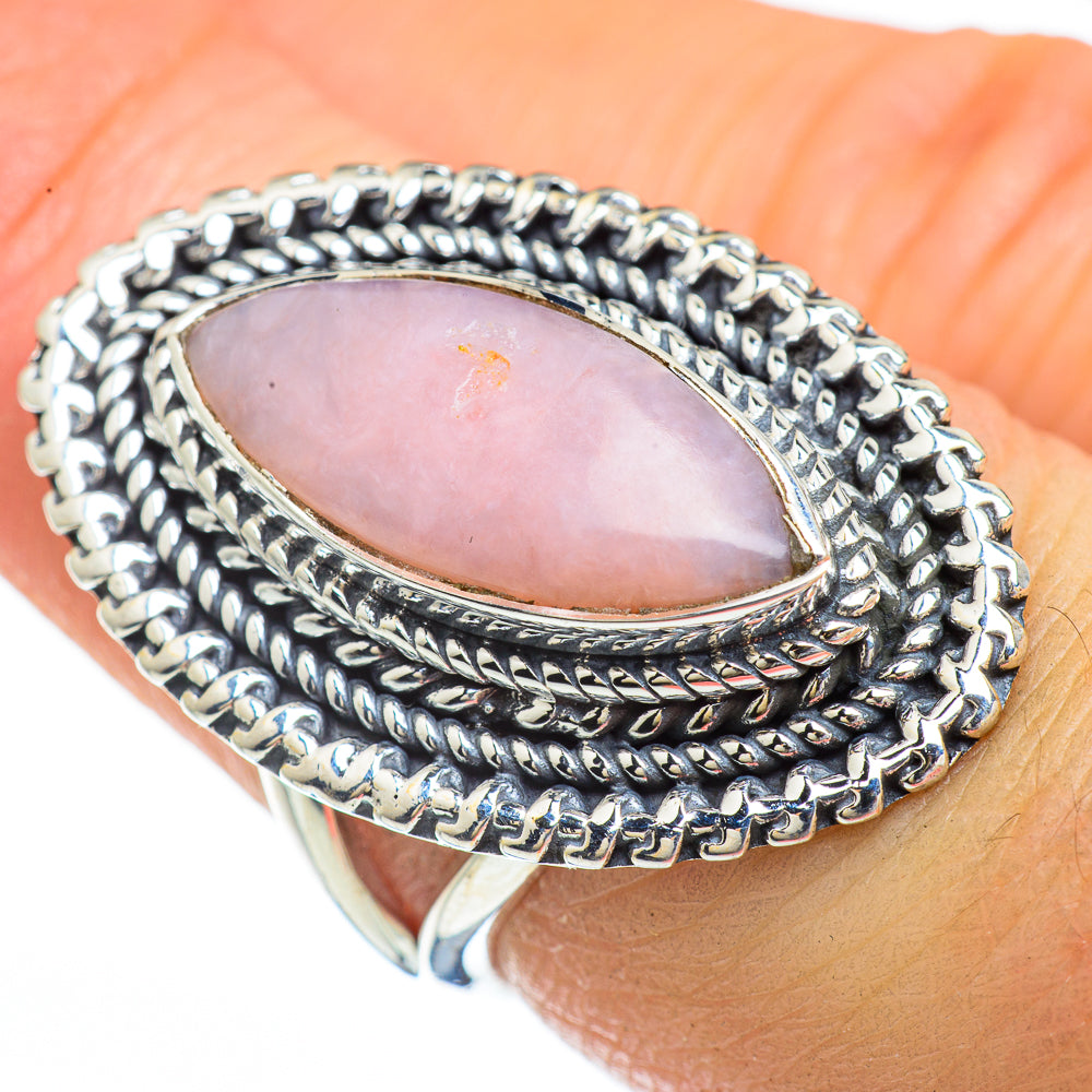 Pink Opal Rings handcrafted by Anasilvercos - RING45188