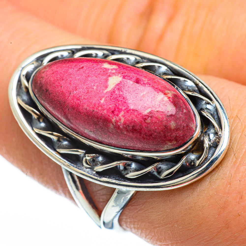 Thulite Rings handcrafted by Anasilvercos - RING45189