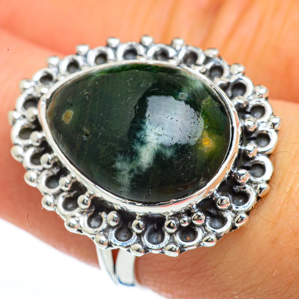 Ocean Jasper Rings handcrafted by Anasilvercos - RING45205