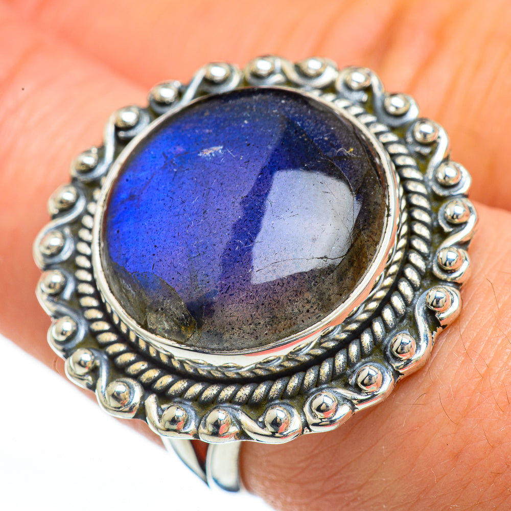 Labradorite Rings handcrafted by Anasilvercos - RING45224