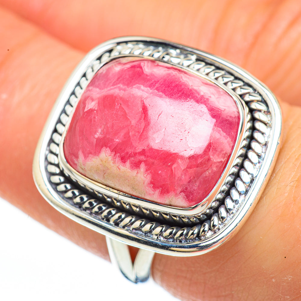 Rhodochrosite Rings handcrafted by Anasilvercos - RING45286