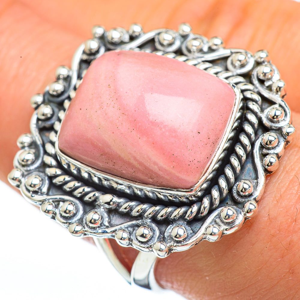 Pink Opal Rings handcrafted by Anasilvercos - RING45353
