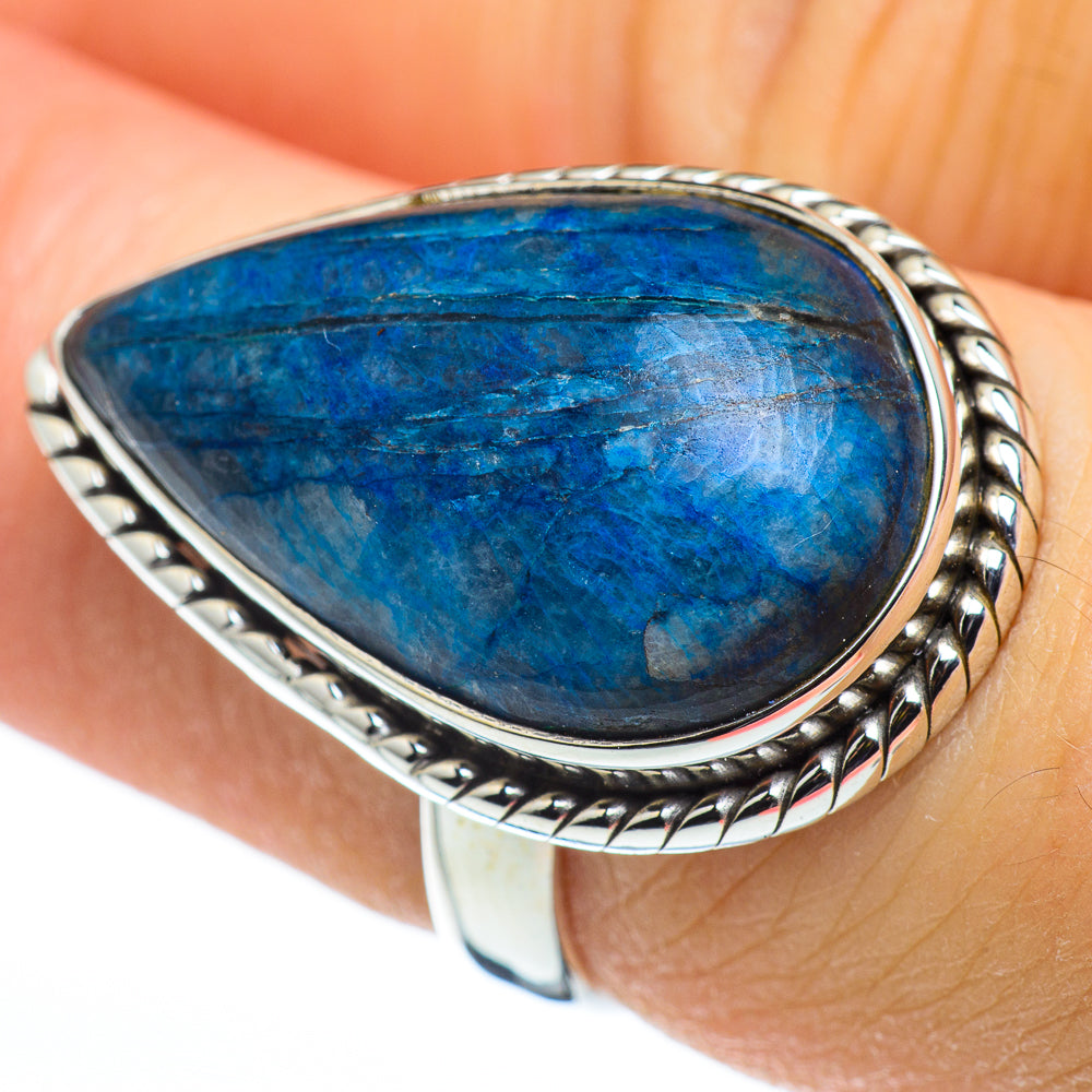 Chryscolla In Quartz Rings handcrafted by Anasilvercos - RING45487