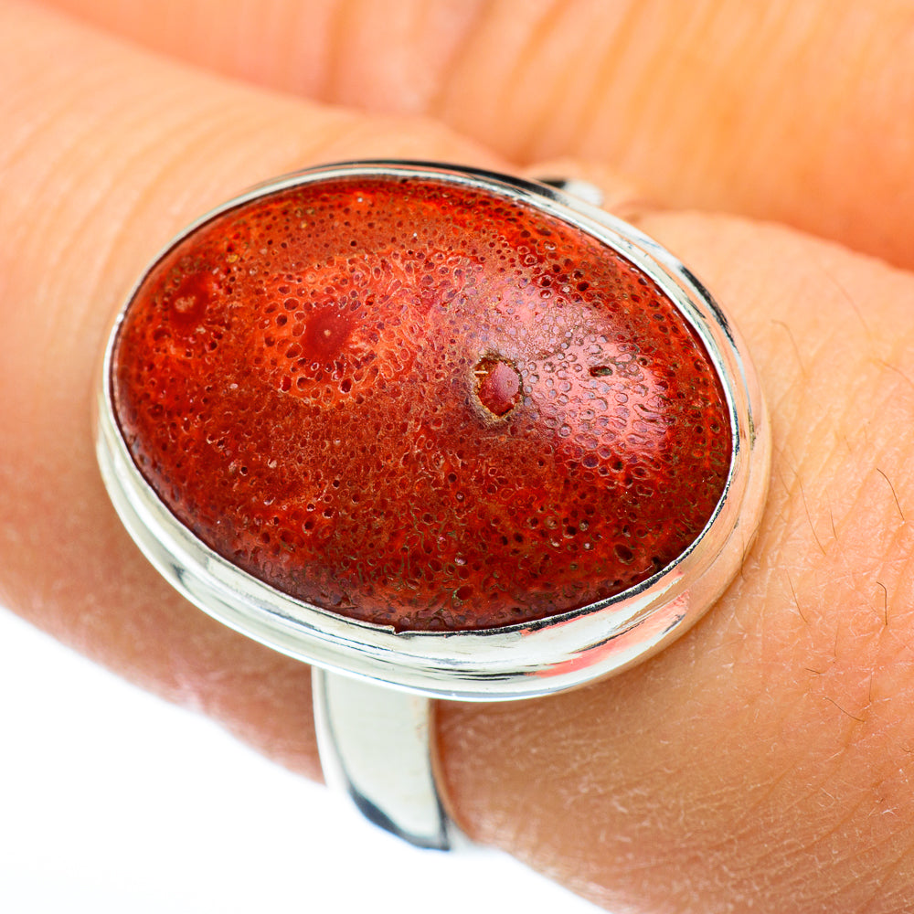 Sponge Coral Rings handcrafted by Anasilvercos - RING45499