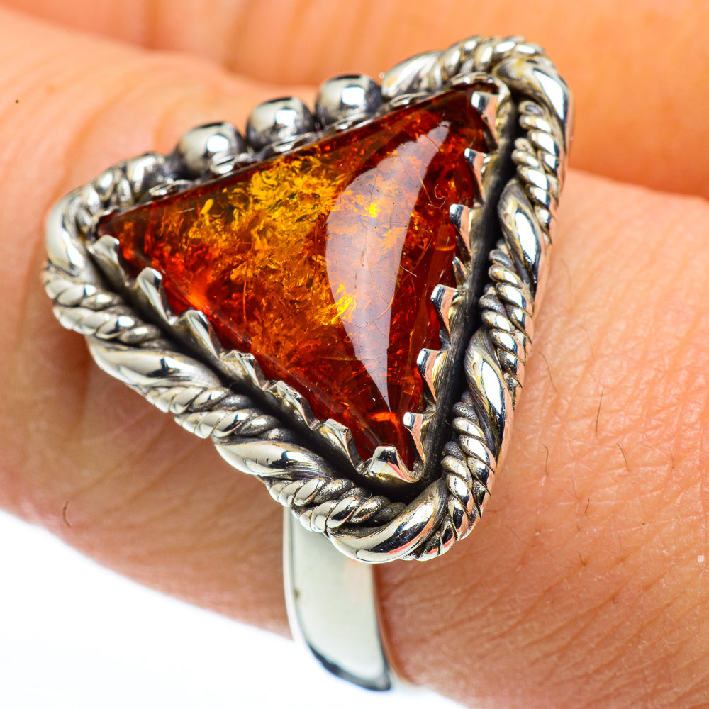 Baltic Amber Rings handcrafted by Anasilvercos - RING45580