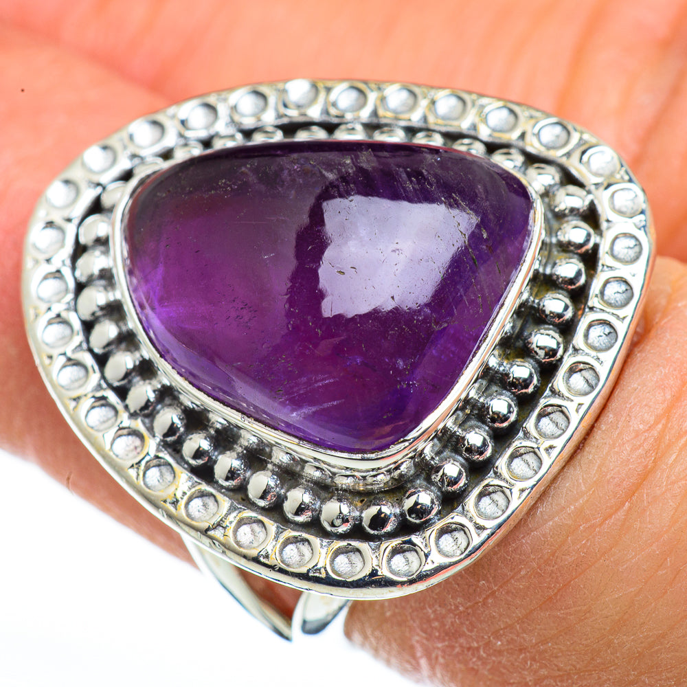 Amethyst Rings handcrafted by Anasilvercos - RING45586