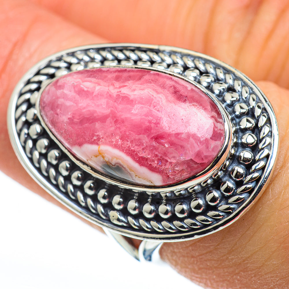 Rhodochrosite Rings handcrafted by Anasilvercos - RING45610