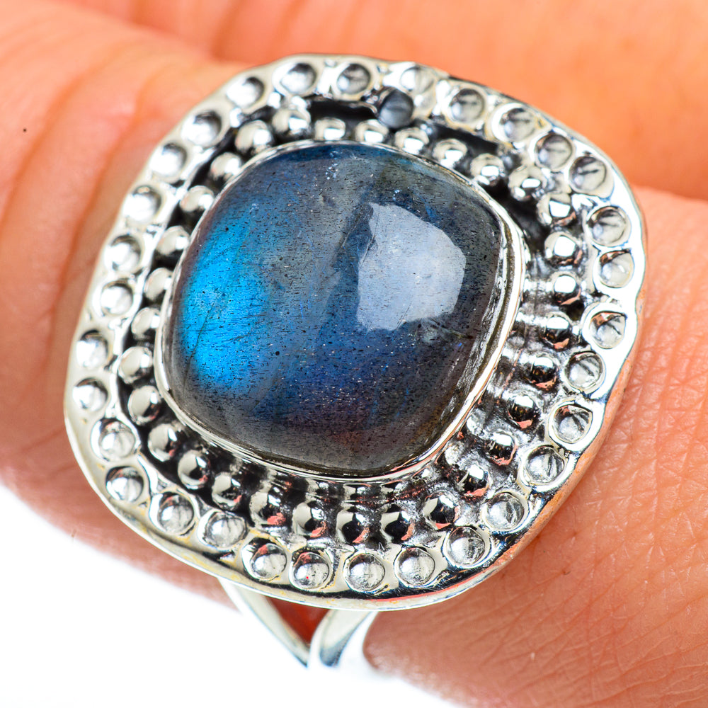 Labradorite Rings handcrafted by Anasilvercos - RING45726