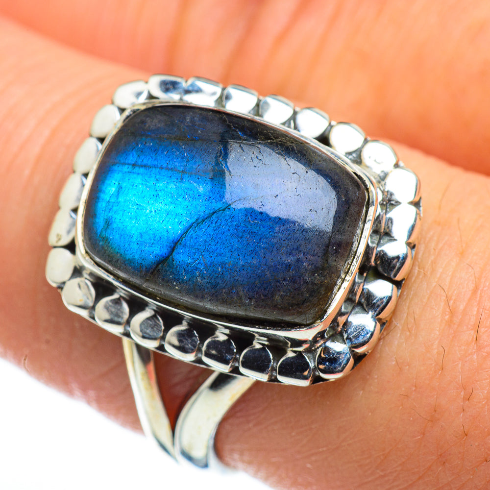 Labradorite Rings handcrafted by Anasilvercos - RING45729