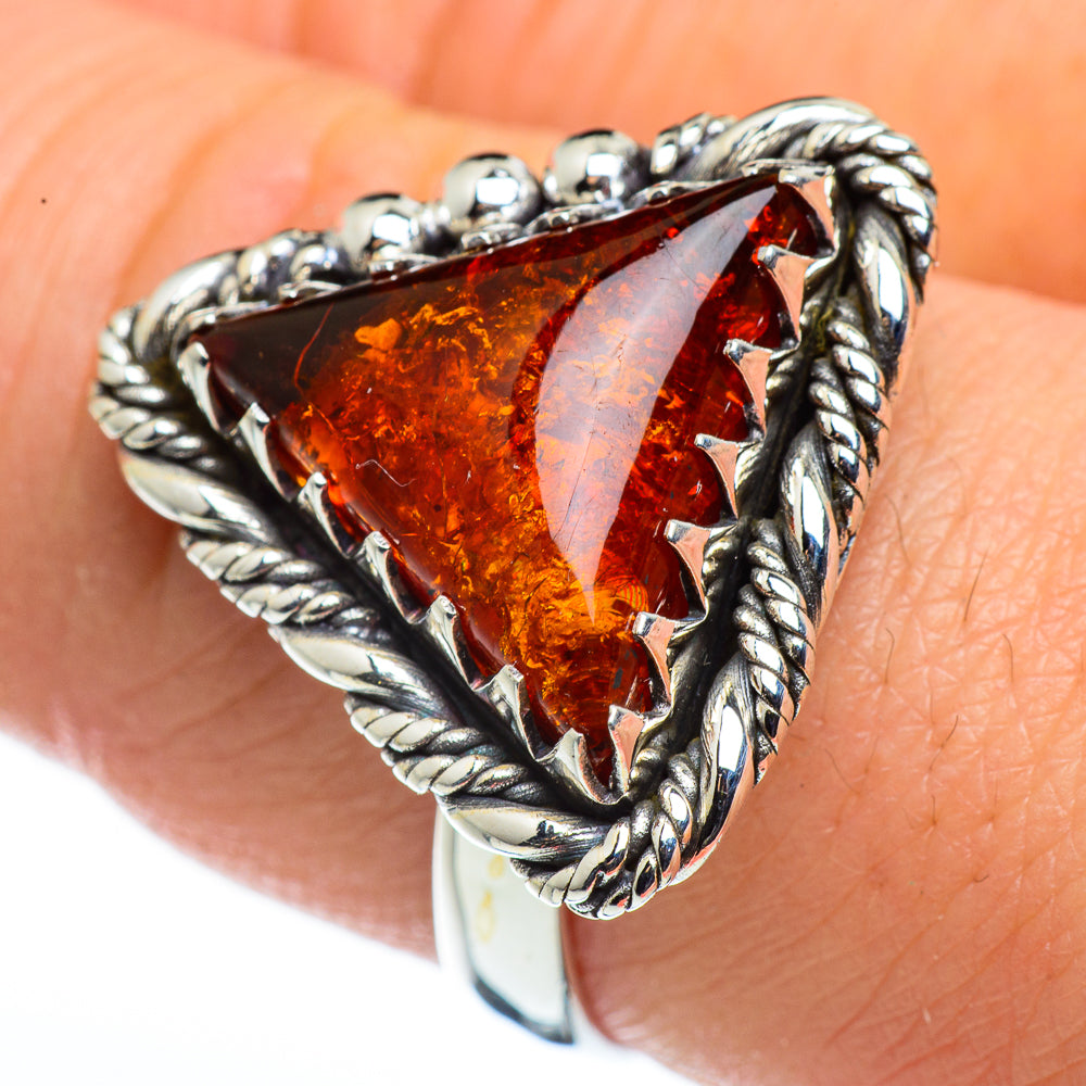 Baltic Amber Rings handcrafted by Anasilvercos - RING45760